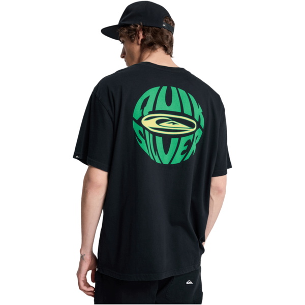 2026 Quiksilver Heren Quikglobe T-shirt Met Korte Mouwen EQYZT08295 - Black